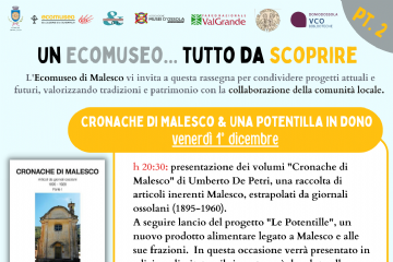 Seconda parte rassegna “Un Ecomuseo tutto da scoprire”